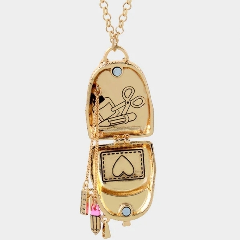 Betsey Johnson Backpack Necklace‎